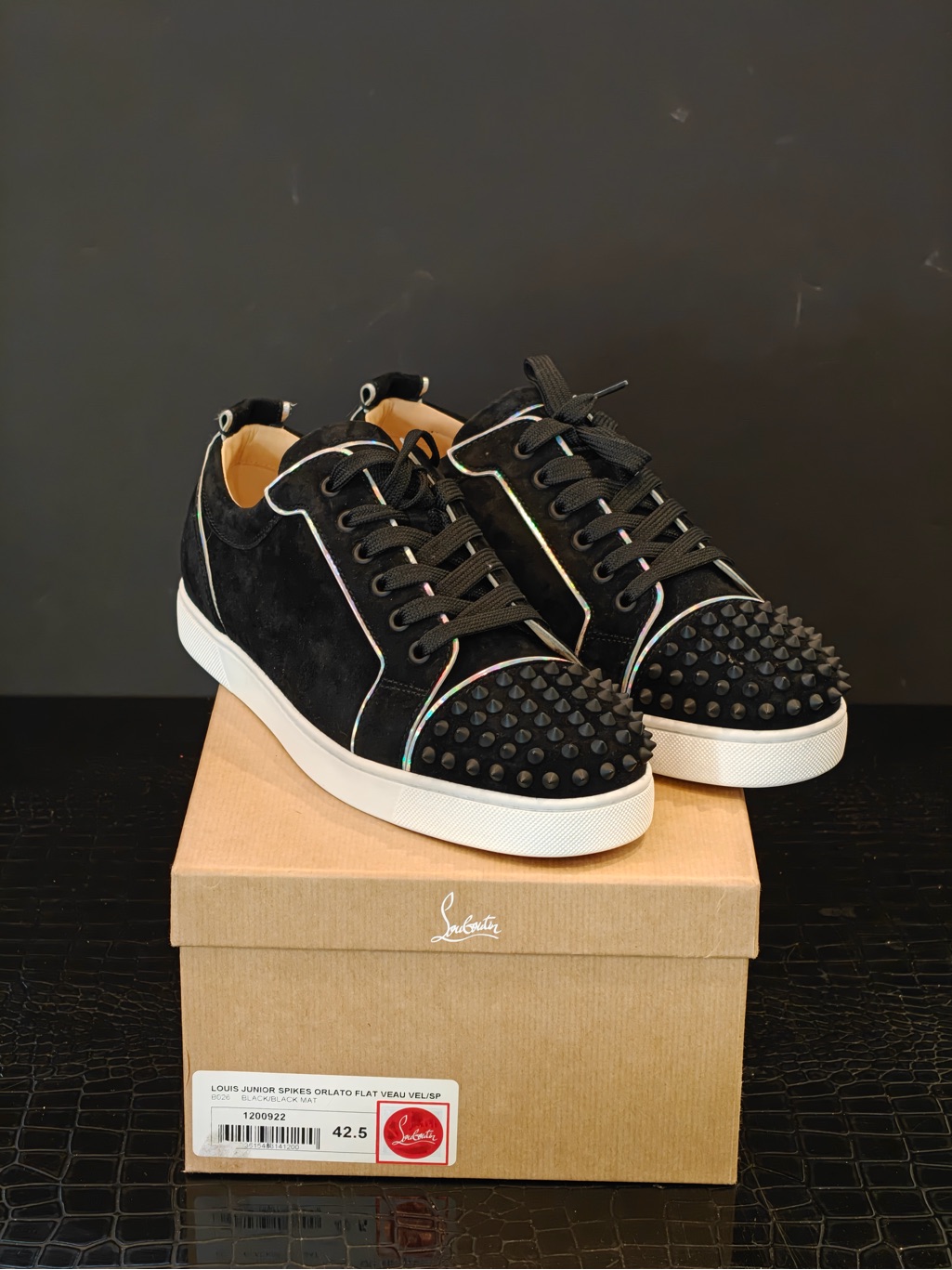 Louis Junior Spikes Orlato Flat Veau Vel/Sp